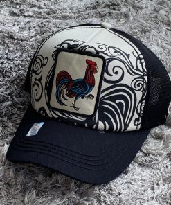 Gorra 2.8 Blanca Y Negro Gallo