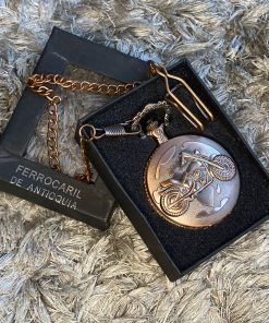 Reloj De Bolsillo Bronce Moto