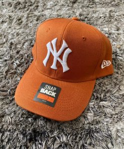 Gorra 1.6 Terracota Naranja NY Blanco