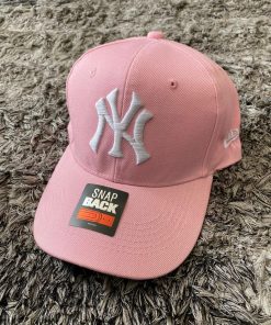 Gorra 1.6 Rosado Claro NY Blanco