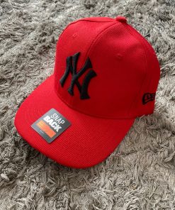 Gorra NY Roja Con Negro