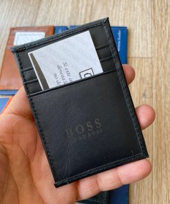 Tarjetero Hombre Negro Hugo Boss