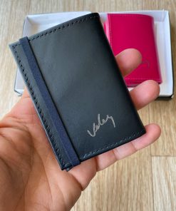 Tarjetero De Lujo Velez Azul Oscuro