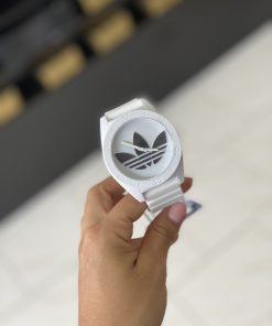 Relojes Adidas Goma Mata Dorada, Blanca, Negra