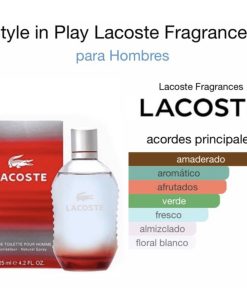EXTRACTO LACOSTE RED MEN